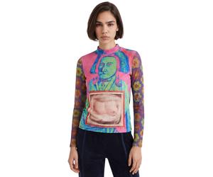 Camicia da donna Desigual Pinky con stampa ritratto S