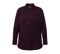 Camicia da donna Ulla Popken taglie forti jacquard volant scollo a V