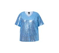 Camicia da donna Ulla Popken taglie forti paillettes scollo a V