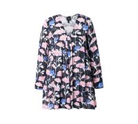 Camicia da donna Ulla Popken taglie forti stampa allover linea A scollo Carree