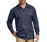 Camicia da lavoro a manica lunga da uomo Dickies Navy Small