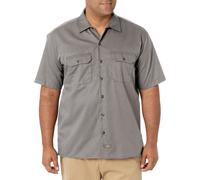 Camicia da lavoro a maniche corte da uomo Dickies grigio argento piccola