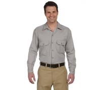 Camicia da lavoro a maniche lunghe Dickies da uomo Big-Tall, argento, 3XL