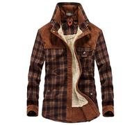 Camicia da Lavoro Camicia Térmica Camicia in Flanella Giacca a Righe Riscaldante