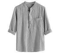 Camicia da lavoro da lavoro da uomo 2025 magliette da uomo in giù per tutti i giorni classici atletici sportivi da lavoro Top, Nero , 3XL