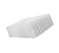 Camicia da letto con volant elastico antipolvere, gonna a pieghe, biancheria da