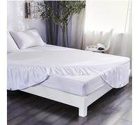 Camicia da letto con volant elastico antipolvere, gonna a pieghe, biancheria da