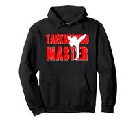 Camicia da Maestro di Taekwondo Tae Kwon Do Regalo per Insegnanti da Uomo Felpa con Cappuccio, Unisex per Adulti, Nero, XL
