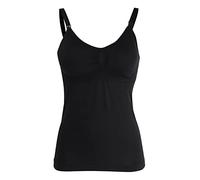 Camicia da maternità Donna Slim Fit con Reggiseno Integrato per Allattamento | Camicetta Premaman Elegante per Gravidanza e Allattamento (L, Nero)