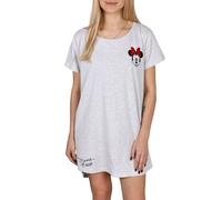 Camicia da Notte a Maniche Corte, Colore Grigio Topolino Minnie Disney M