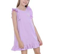 Camicia da Notte Bambina Cotone Estivo Pigiama Ragazza Senza Maniche per Bambini con Scollo Rotondo Unicorno per Bambine 2-14 Anni