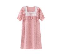 Camicia da Notte Bambina Estivo Cotone Pigiama Ragazza a Maniche Corte per Bambini con Scollo Rotondo Unicorno per Bambine 3-16 Anni