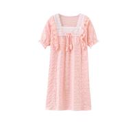 Camicia da Notte Bambina Estivo Cotone Pigiama Ragazza a Maniche Corte per Bambini con Scollo Rotondo Unicorno per Bambine 3-16 Anni