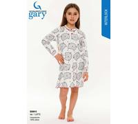 Camicia da notte bambina in caldo cotone Gary S20012 - S30012