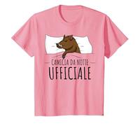 Camicia da Notte Cinghiale Maglietta, Bambini, Rosa, 4 Anni