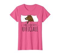 Camicia da Notte Cinghiale Maglietta, Donna, Rosa mélange, XL