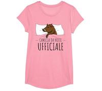 Camicia da Notte Cinghiale Maglietta, Ragazze, Rosa, L