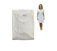 CAMICIA DA NOTTE CLINICA MAMMA APERTA DAVANTI COTONE MEZZA MANICA CAMICIONE