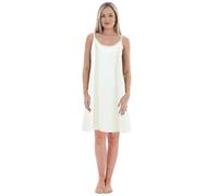 Camicia da notte da donna tinta unita con una base Plus Size sottoveste slim sciolto camicia da notte (corta), bianco, XL