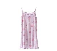 Camicia da Notte da Principessa Senza Maniche con Stampa Primavera-Estate per Bambine Accappatoio Supereroi