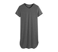 Camicia da notte da uomo in cotone, comoda camicia da notte a maniche corte, per un sonno riposante, comfort casual nella vita di tutti i giorni
