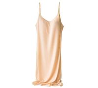 Camicia da Notte Donna - Camicia da Notte in Modale Morbida da Donna con Imbottitura sul Petto Spalline per Spaghetti Camicia da Notte con Scollo A V Medio-Lungo con Reggiseno Incorporato Pigiama Hom