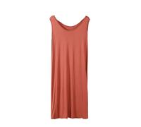 Camicia Da Notte Donna - Camicia Da Notte Modale Da Donna Taglie Forti Lingerie Senza Maniche Camicia Da Notte Lunga Indumenti Da Notte Abiti Estivi Larghi Per La Casa Pigiama, Arancione Rosso, 3Xl