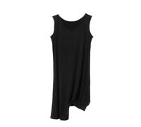 Camicia Da Notte Donna - Camicie Da Notte Estive Camicia Da Notte Senza Maniche In Cotone Da Donna Camicia Da Notte Allentata Da Donna Taglie Forti Abito Da Notte Casual Per La Casa,Nero,8Xl