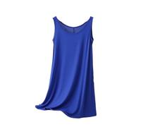 Camicia Da Notte Donna - Camicie Da Notte Estive Modali Senza Maniche Da Donna Allentate Di Grandi Dimensioni Per Abiti Da Notte Da Donna Camicia Da Notte Casual Camicia Da Notte Femminile,Blue,Xxl