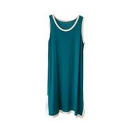 Camicia Da Notte Donna - Camicie Da Notte Modali Senza Maniche Sexy Da Donna Camicia Da Notte Estiva Femminile Indumenti Da Notte Da Donna Abiti Medio-Lunghi Abiti Per La Casa Femminile, Verde, Xl