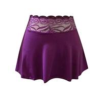 Camicia da Notte Donna Invernale - Busto Inconsistente Pizzo Vedere Attraverso La Gonna Women's Blouse Exotic Abiti (Purple XXXL)