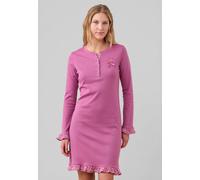 Camicia Da Notte Donna Manica Lunga Serafino Cotone Felpato NOI DI NOTTE LA00339