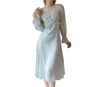 Camicia da Notte Donna -Pigiama Sexy Stampato, di Grandi Dimensioni, per La Primavera E L'Estate, da Donna, da Casa E da Notte