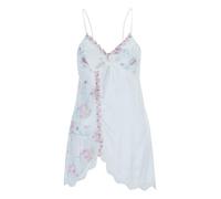 Camicia da Notte Donna Sexy-Biancheria da Notte Sexy Elasticizzata in Rete Trasparente con Scollo A V Stampato Casual E Splendida da Donna