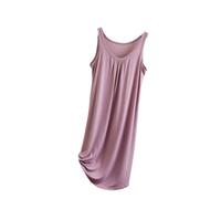 Camicia da Notte Donna - Taglie Forti Lingerie Sexy Senza Maniche Modale Camicia da Notte Donna Indumenti da Notte Casual Gilet Senza Maniche Camicia da Notte Camicia da Notte Abito Estivo per La CAS