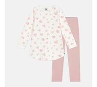 Camicia da notte e legging da bambina in tessuto felpato stampato Viola 3 anni - 94 cm Cuore