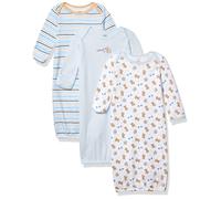 Camicia da notte in cotone per bambine Luvable Friends, blu, 0-6 mesi, USA