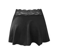 Camicia da Notte Invernale Donna - Busto Inconsistente Pizzo Vedere Attraverso La Gonna Women's Blouse Exotic Abiti (Black XL)