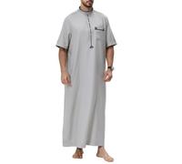 Camicia Da Notte Lunga Da Uomo,Abaya Islamica,Maniche Corte Abito Musulmano