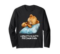 Camicia Da Notte Orso Cuscino sogni d'oro Dormire Maglia a Manica