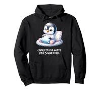 Camicia da Notte Pinguino Sogni d'oro Dormire Felpa con Cappuccio