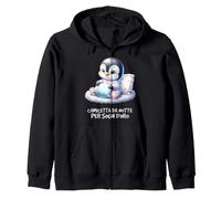 Camicia da Notte Pinguino Sogni d'oro Dormire Felpa con Cappuccio