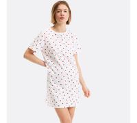 Camicia da notte, stampa cuori, jersey di puro cotone Altro XL Cuore