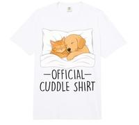 Camicia da Notte Ufficiale Cuddle Cuddle Best Friends per Cani e Gatti Comfort Colors Adult Heavyweight T-Shirt