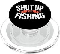 Camicia da pesca con scritta "Shut Up I'm Fisherman" PopSockets PopGrip per MagSafe