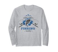Camicia da Pesca Pescatore Regali per Pesca Guru Pesce papà Maglia a Manica