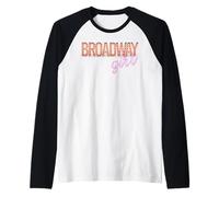 Camicia da ragazza Broadway | T-shirt Broadway Marquee Neon Lights Maglia con Maniche Raglan