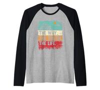 Camicia da Ragazzo con Gesù The Way Truth Life Kids Christian Worship Maglia con Maniche Raglan