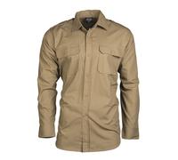 CAMICIA DA SERVIZIO A MANICHE LUNGHE MIL-TEC IN COTONE RIP STOP COYOTE TAN