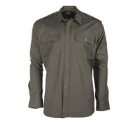 CAMICIA DA SERVIZIO A MANICHE LUNGHE MIL-TEC IN COTONE RIP STOP VERDE